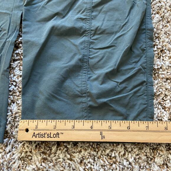 Prana Koen Capri Women's L Grey Blue Standard Fit Crop Mid Rise Soft Waistband - Picture 11 of 12